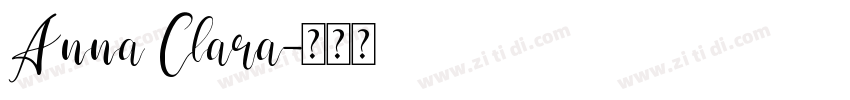 Anna Clara字体转换